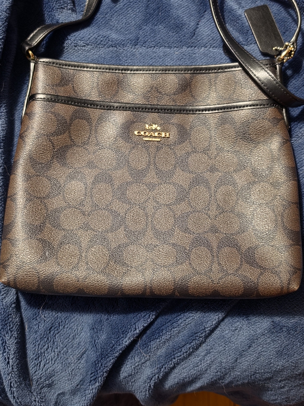 Coach Brown Signature Crossbody Bag